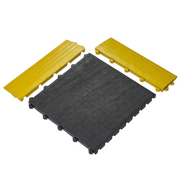 Anti-Fatigue Interlocking Floor Tile with Accessories