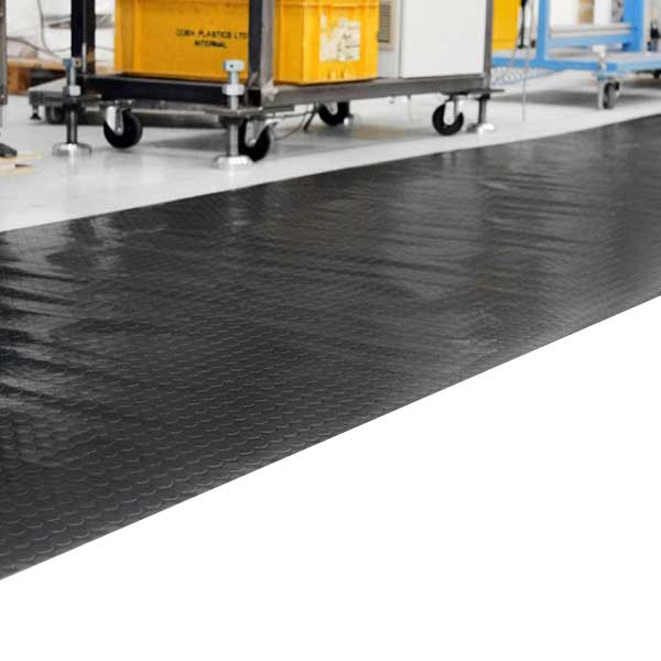 Dotted Surface Rubber Mat for Workshops, Labs & Retail Areas
