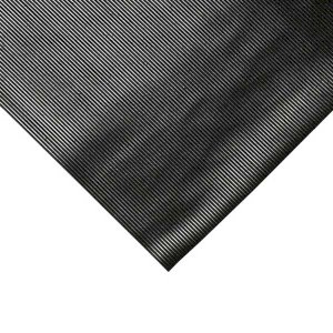 Fluted Rubber Runner Mat for Cushioning & Impact Protection