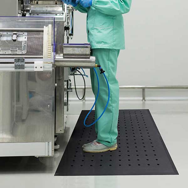 Hygimat Hygienic Mat with Holes – Anti-Fatigue & Antibacterial