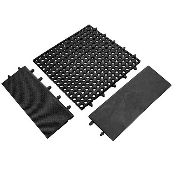 Rubber Floor Tough Deck Tile for Wet Environments & Workstations