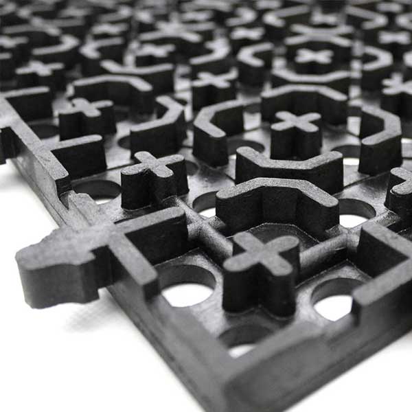 Rubber Floor Tough Deck Tile for Wet Environments & Workstations