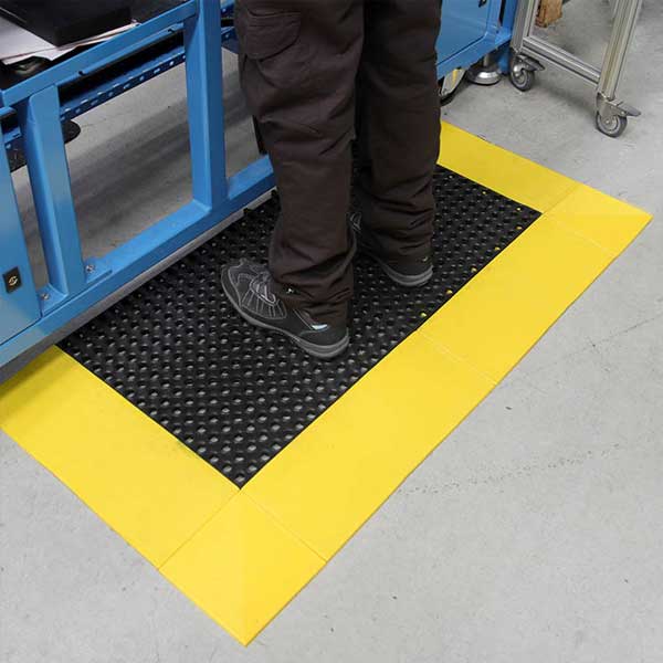 Rubber Floor Tough Deck Tile for Wet Environments & Workstations