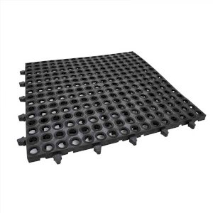 Rubber Floor Tough Deck Tile for Wet Environments & Workstations